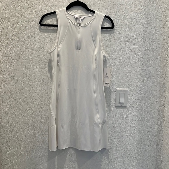 NWT Athleta Ace white Tennis Dress - Small tall - Picture 2 of 9